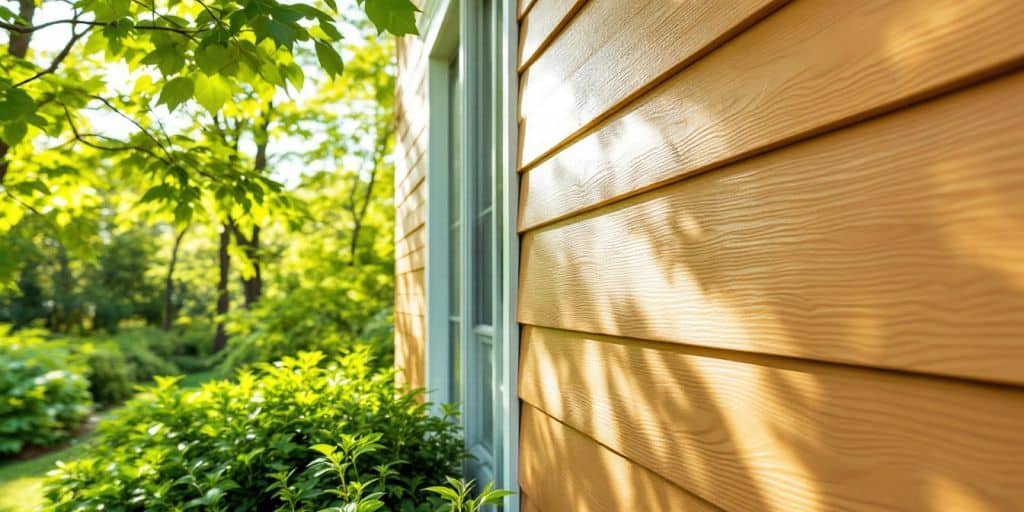 Brightly painted vinyl siding on a house in Hamilton.