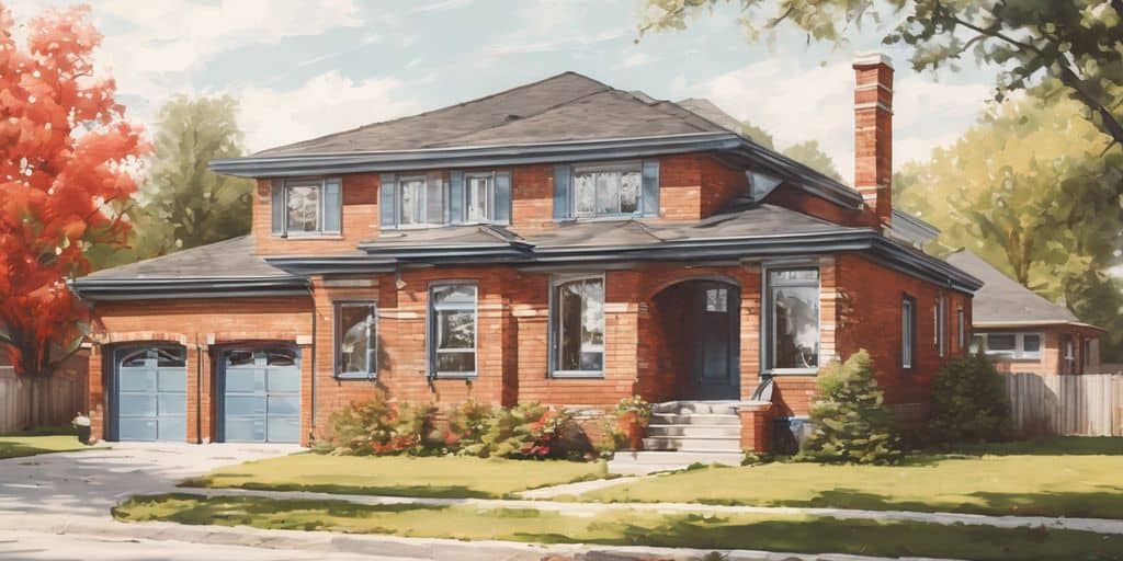 vintage brick painting Etobicoke