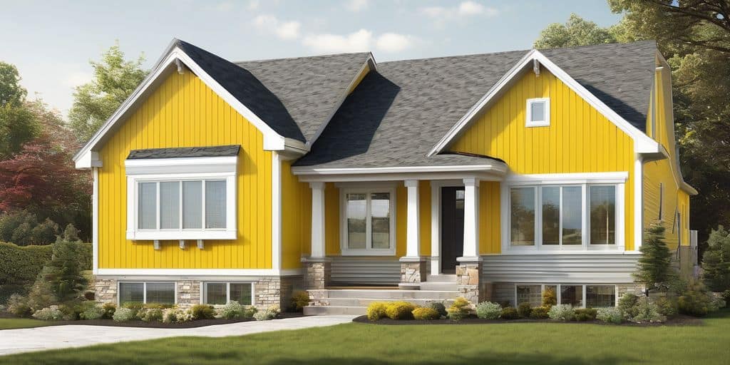 yellow vinyl siding house Brantford