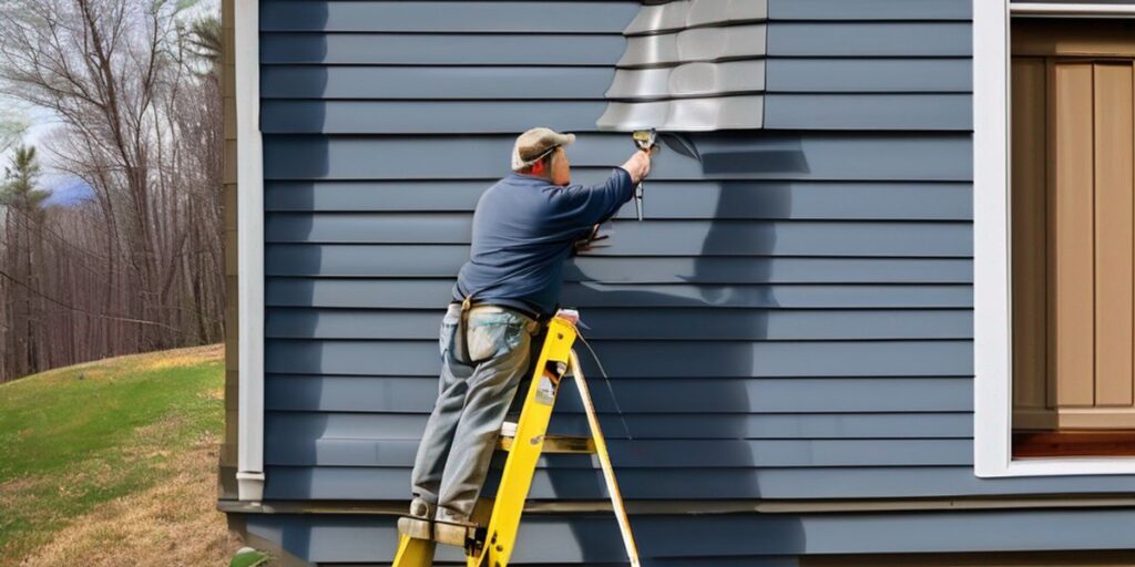 Perfecting Blue Grey Vinyl Siding Painting Techniques in Mississauga