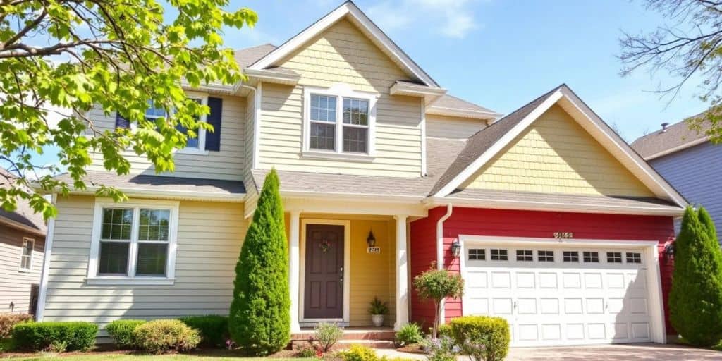 Brightly painted house exterior in Burlington.