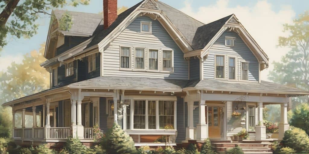 vintage houses with vinyl siding