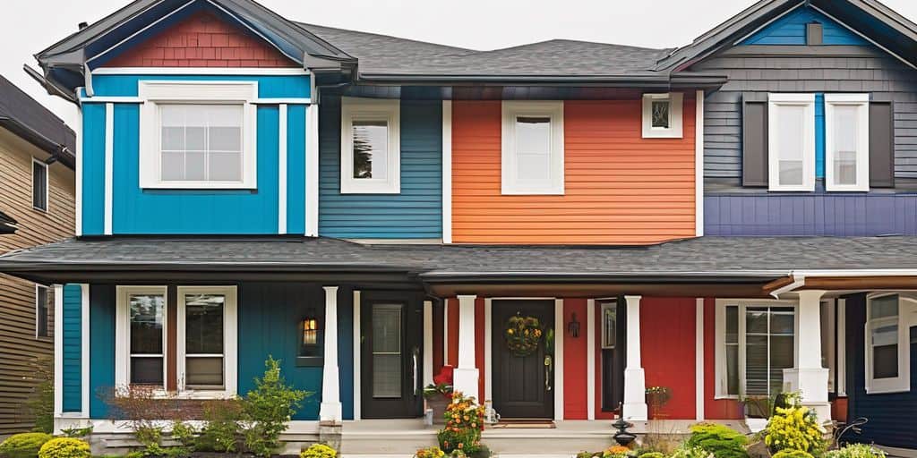 colorful vinyl siding and trim on houses in Kitchener-Waterloo